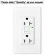 15 Amp 20 Amp Gfci Outlet Ground Fault Circuit Interrupte Led Indicator Non-tr