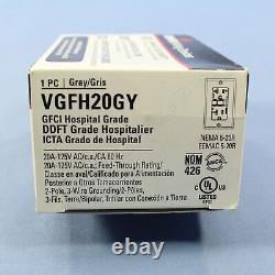 20 Cooper Gray Hospital GFCI GFI Duplex Receptacles 5-20R 20A VGFH20GY