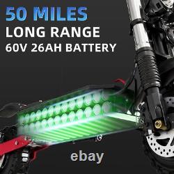 50MPH Max Speed Powerful Electric Scooter 5600W Dual Motor E Scooter Turn Light