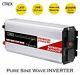 Cirex Power Inverter 2000with4000w 12v To 240v Pure Sine Wave Camping Car Boat 4wd