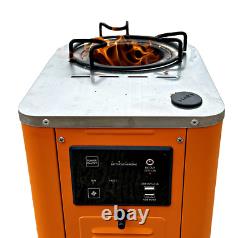 Drifters Camp Stove Wood & Pellet Burning Electricity Generating & USB Charging
