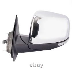 Exterior Power Mirror Heated Memory Puddle Light Folding Chrome Cap LH for Jeep