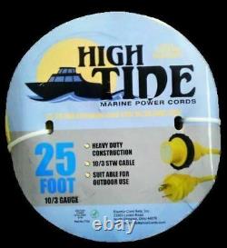 High Tide Marine 30 Amp 25 ft Marine Shore Power Extension Cord (7724)