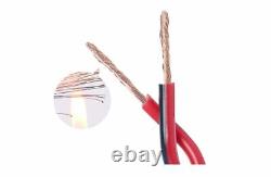 Insulated Electrical Flexible Cable Power Cord For LED Lights And Speaker 2 Pins