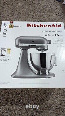 KitchenAid DELUXE 4.5QT Tilt-Head Stand Mixer KSM97SL Silver WORKS Lightly Used