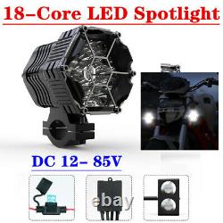 LED Work Headlight 18-Core High-Power Combined Beam Car Motorcycle Fog Light