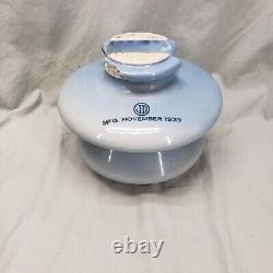 Large Vintage 1939 Light Blue JD Electric Power Porcelain Insulator Electrical