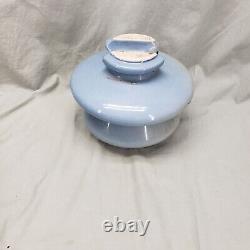 Large Vintage 1939 Light Blue JD Electric Power Porcelain Insulator Electrical