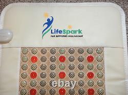 LifeSpark Far Infrared Jade Stone tourmaline Photon Soft Mesh Back Heating Pad