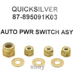 Mercury Quicksilver Boat Automatic Power Switch 87-895091K03 Black