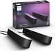 Philips Hue Play 2-pack Ecopack, Smart Led Lighting, Black, Power Adapter Includ
