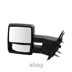 Power Heated Memory Tow Mirror Signal Puddle Light Chrome Left L for 07-12 F150