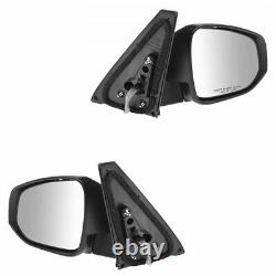 Power Heated Signal Puddle Light Mirror Driver Passenger Set For 2014-18 Toyota