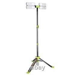 PowerSmith Collapsible Tripod LED Work Light 8000 Lumens with 3-Way Power Options