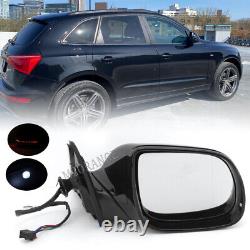Right Side Door Mirror Foot Light For Audi Q5 9 Lines 09-17 Power Folding Heated
