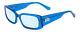 Sito Shades Electro Vision Unisex Blue Light Glasses Electric Blue Crystal 56 Mm