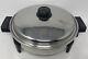 Saladmaster K7256 Oil Core Electric Skillet With Lid Lighted Power Cord Clean Used