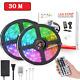 Smart Home Wireless Led Strip 5050 Rgb Works Waterproof Strip Light With Adapter