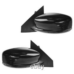 TRQ Mirror Power Heated Puddle Light Signal Left Right Pair for 13-14 Dodge Dart