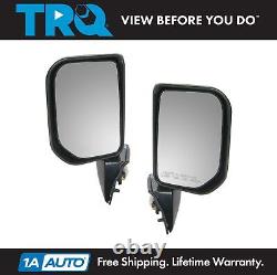 TRQ Power Marker Light Side View Mirrors Left & Right Pair for 07-14 FJ Cruiser