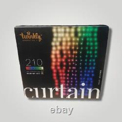 Twinkly 210 App Control Curtain Light With Multicolor Rgb+w Led Lights Free S&h