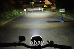 Ultra-Powerful LED Headlight with Hi/Lo & DRL functions for Electric Bike