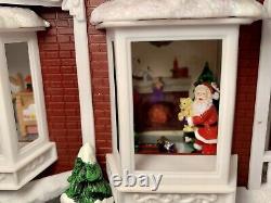 VTG Animated STORY TELLING HOUSE Twas the Night Before Christmas. Music Lights