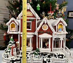 VTG Animated STORY TELLING HOUSE Twas the Night Before Christmas. Music Lights