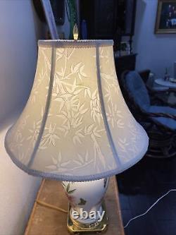 Vintage Portmeirion RHODODENDRUM BOTANIC GARDEN LAMP Porcelain 26 shade finial