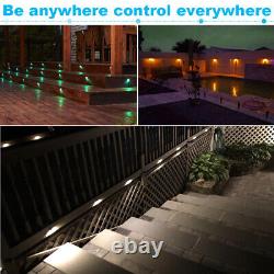 1-50x WIFI 26mm RGB LED Demi-Lune LED Éclairage de Plinthe pour Terrasse de Jardin Chemin Luminaires