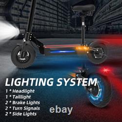 48v 26ah Scooter Électrique 1000w Puissance 35mph 330lbs Max Avec Système De Lumière De Siège