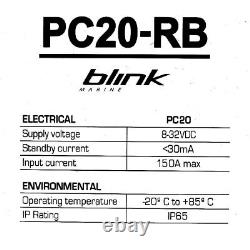 Blink Boat Power Management Unit 333136 Pc20-rb Powercore 12/24v Ranger