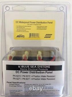 Blue Sea Electric Switch Panel Distribution D'énergie 12v 4-gang Imperméable 8272