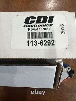 CDI Electronics 113-6292 Johnson/Evinrude Power Pack-4 Cyl (1995-2006) 
<br/> 
<br/>CDI Electronics 113-6292 Johnson/Evinrude Boîtier d'allumage-4 cyl (1995-2006)