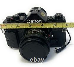 Canon A-1 35mm Film Slr Fd 50mm F/1.4 Lens Kit + Data Pack / From Japan