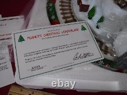 Danbury Ment Peanuts Snoopy Christmas Wonderland Coa & Box Nib