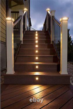 Ensemble de lumières encastrées LED pour chemin de jardin extérieur de 30mm pour escalier de terrasse de cuisine 12V