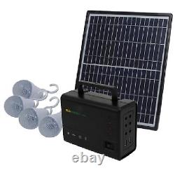 Générateur D'énergie Solaire Portable Générateur De Panneau D'inverseur Électrique Avec Lumière Led