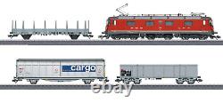 Märklin H0 29488 Locomotive Électrique Suisse Re 620 avec Trois Wagons de Marchandises