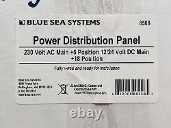 Panneau de distribution de puissance Blue Sea AC Principal + 6 positions / DC Principal + 18 positions