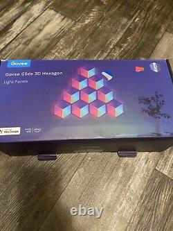 Panneaux lumineux muraux Govee Glide 3D Hexagon Pro 10 pièces. Boîte ouverte H6066