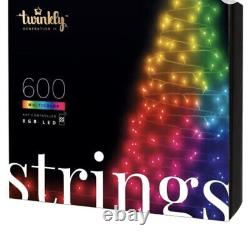 Twinkly Tws600stp String Light Multicolored 600 Leds Green Wire